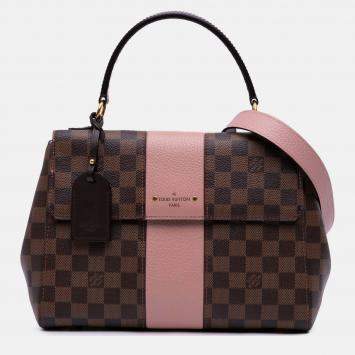 Pre Owned Louis Vuitton Brown Pink Damier Ebene Bond Street