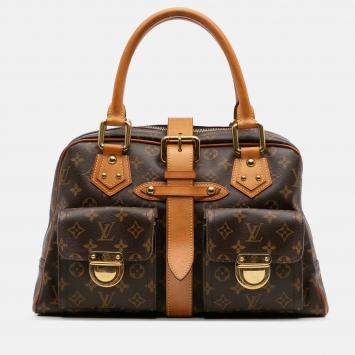 Pre Owned Louis Vuitton Brown Monogram Manhattan GM