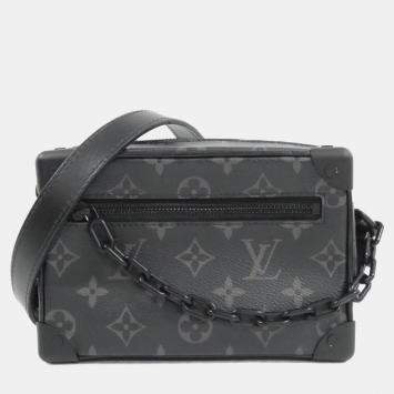 Pre Owned Louis Vuitton Black Monogram Eclipse Mini Soft Trunk Shoulder Bag