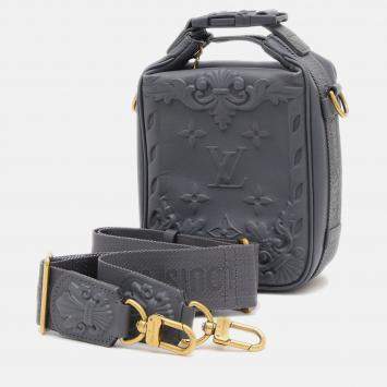 Pre Owned Louis Vuitton Cruiser Messenger Shoulder Bag Grey