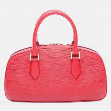 مملوكة مسبقًا Louis Vuitton Jasmine Castilian Red Epi Leather Top Handle Bag