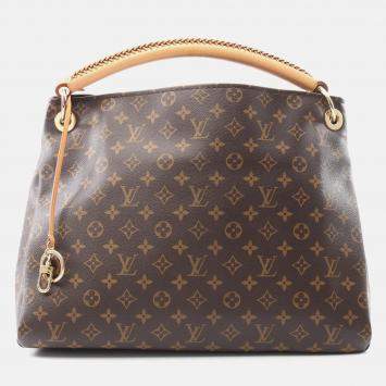 Pre Owned Louis Vuitton Artsy MM Shoulder Bag  Monogram Canvas Leather