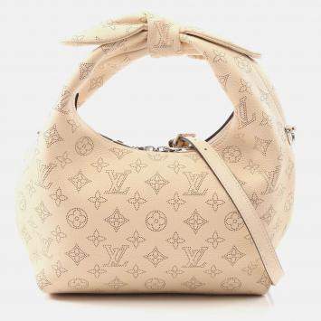 Pre Owned Louis Vuitton Why Not PM Shoulder Handbag  Mahina Leather Beige