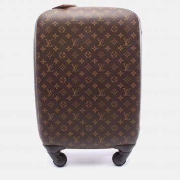 Pre Owned Louis Vuitton Zephyr 55 Suite Case Travel Bag  Monogram Canvas Brown