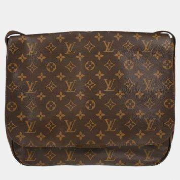 Pre Owned Louis Vuitton Monogram Messenger Beaubourg MM Shoulder Bag
