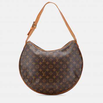 Pre Owned Louis Vuitton Brown Monogram Croissant GM