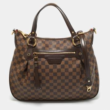 Pre Owned Louis Vuitton Damier Ebene Canvas Evora MM Bag