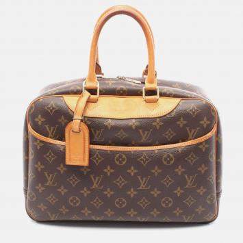 Pre Owned Louis Vuitton Deauville Monogram Canvas Bowling Bag