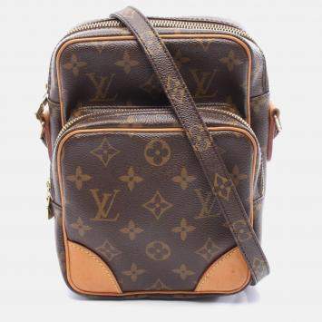 Pre Owned Louis Vuitton Amazon Brown Monogram Canvas Crossbody Shoulder Bag 