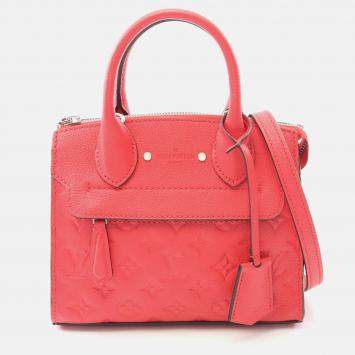 Pre Owned Louis Vuitton Pont Neuf Monogram Empreinte Top Handle Bag