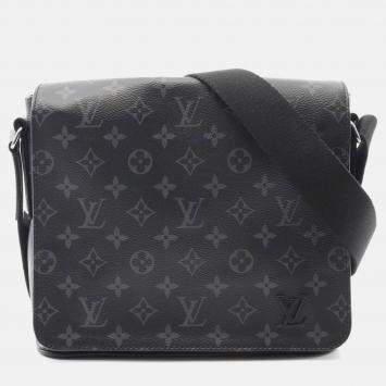 Pre Owned Louis Vuitton District PM NM Monogram Eclipse Crossbody Bag