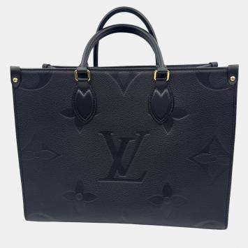 مملوكة مسبقًا Louis Vuitton Black Monogram Empriente Leather Giant Onthego MM Bag