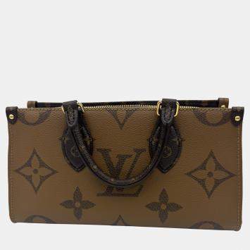 Pre Owned Louis Vuitton Monogram Reverse Giant Canvas Onthego East West Bag