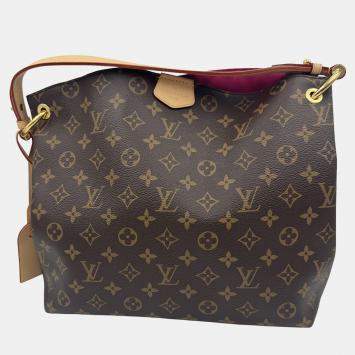 Pre Owned Louis Vuitton Brown Monogram Graceful PM