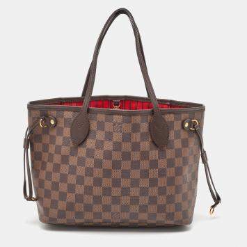 Pre Owned Louis Vuitton Damier Ebene Canvas Neverfull PM Bag
