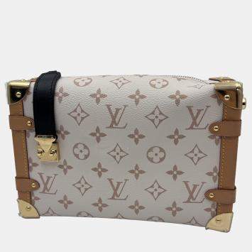 Pre Owned Louis Vuitton Side Trunk Beige Monogram Dune MM Bag