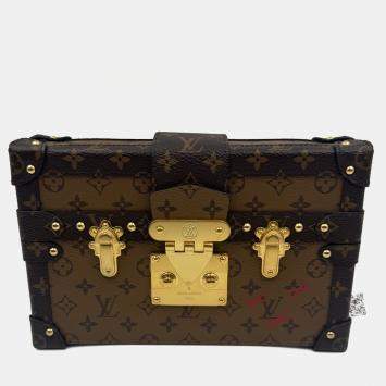 Pre Owned Louis Vuitton Brown Monogram Canvas Petite Malle Bag