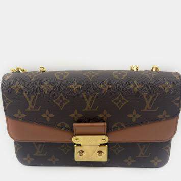 Pre Owned Louis Vuitton Marceau Brown Monogram Canvas Shoulder Bag