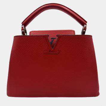 مملوكة مسبقًا Louis Vuitton Red Leather Capucines BB Bag