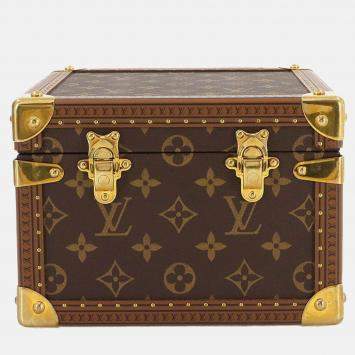 Pre Owned Louis Vuitton Brown Monogram Pyramid Trunk
