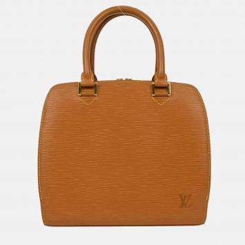 Pre Owned Louis Vuitton Brown Epi Pont Neuf Handbag