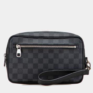 Pre Owned Louis Vuitton Black Damier Graphite Kasai