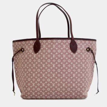 Pre Owned Louis Vuitton Pink Monogram Idylle Neverfull MM