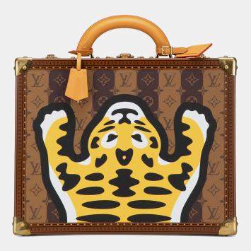 Pre Owned Louis Vuitton Monogram Nigo Cotteville 40