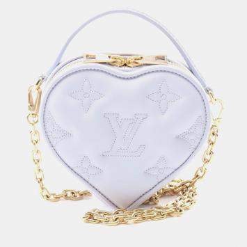 Pre Owned Louis Vuitton Pop My Heart Bubble Glam Handbag Leather Purple