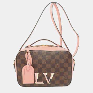 Pre Owned Louis Vuitton Santa Monica Shoulder Bag Damier Canvas