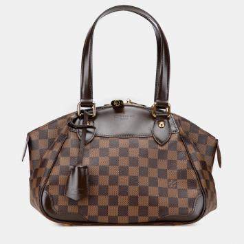 Pre Owned Louis Vuitton Brown Damier Ebene Verona PM