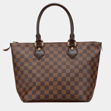Pre Owned Louis Vuitton Brown Damier Ebene Saleya PM