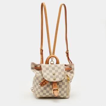 Pre Owned Louis Vuitton Damier Azur Canvas Sperone BB Bag