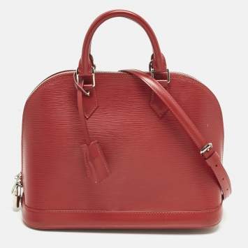 Pre Owned Louis Vuitton Rubis Epi Leather Alma PM Bag