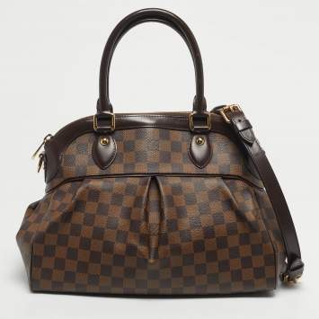 Pre Owned Louis Vuitton Damier Ebene Canvas Trevi PM Bag