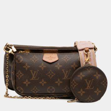 Pre Owned Louis Vuitton Brown Monogram Multi Pochette Accessoires