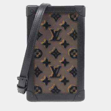 Pre Owned Louis Vuitton Black/Brown Monogram Tuftage Vertical Soft Trunk Shoulder Bag