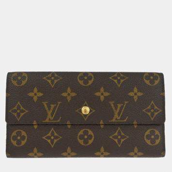 Pre Owned Louis Vuitton Monogram Portefeuille International Wallet