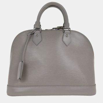 Pre Owned Louis Vuitton Gray Epi Alma PM Handbag