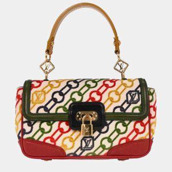 Pre Owned Louis Vuitton Monogram Velvet Chain Dolly Pochette Handbag