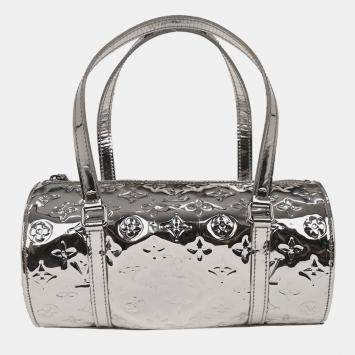 Pre Owned Louis Vuitton Silver Monogram Miroir Papillon Handbag