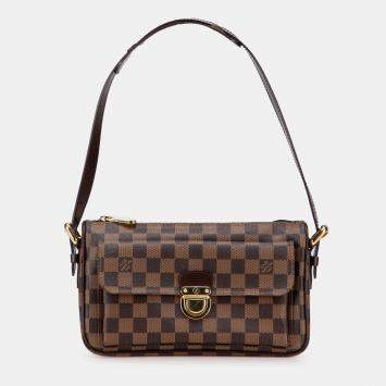 Pre Owned Louis Vuitton Brown Damier Ebene Ravello GM