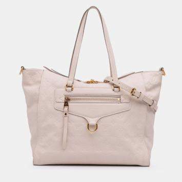 Pre Owned Louis Vuitton Beige Brown Monogram Empreinte Lumineuse PM