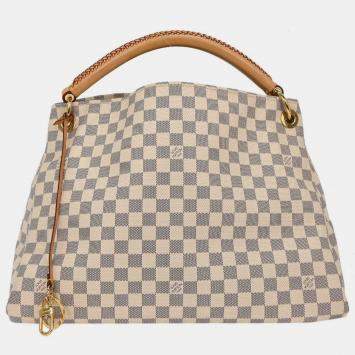 Pre Owned Louis Vuitton Damier Azur Artsy MM Handbag N41174 GT1193
