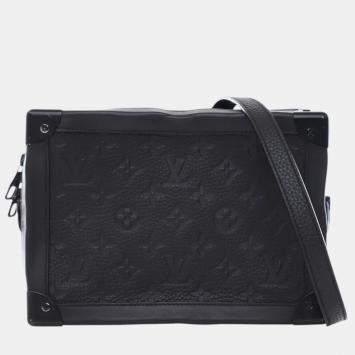 Pre Owned Louis Vuitton Black Monogram Taurillon Solar Ray Soft Trunk