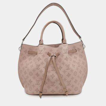 Pre Owned Louis Vuitton Mahina Girolata Pink Monogram Shoulder Bag