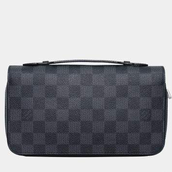 Pre Owned Louis Vuitton Damier Graphite Zippy XL Wallet