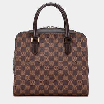 Pre Owned Louis Vuitton Brown Damier Ebene Triana