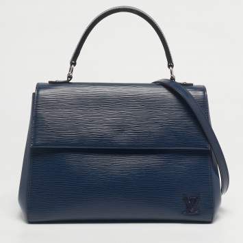 Pre Owned Louis Vuitton Blueberry Epi Leather Cluny MM Bag