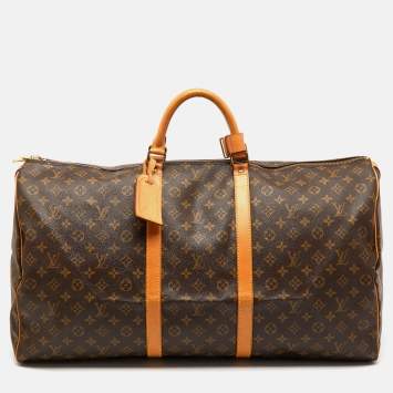 Pre Owned Louis Vuitton Monogram Canvas Keepall Bandoulière 60 Bag